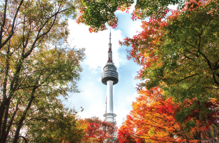 Namsan Seoul Tower, a landmark and top tourist spot in the capital
